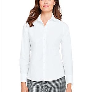 LANDS’ END WOMEN’S NO IRON BUTTON DOWN
